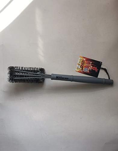 BBQ Grill Brush Stainless Steel 18" Barbecue Cleaning Brush w/Wire Bristles & Soft Comfortable Handle - Perfect Cleaner & Scraper for Grill Cooking Grates