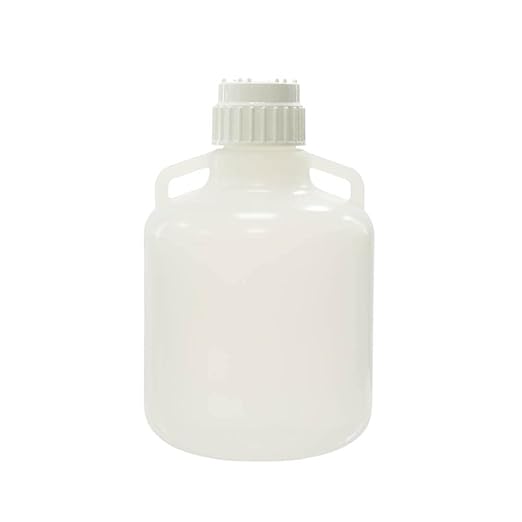 10L (2.5 Gallons) Round Carboys with Handles,Molded Graduations, Autoclavable PP Material, Heavy Duty Water Can, Lab, Home, Travel Liquid Storage, LVAA001