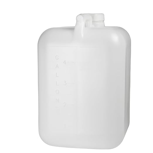 FastRack 5 Gallon Water Jug (Pack of 4) | BPA-Free, Food-Grade, and Leak-Proof | White Water Container | Ideal for Brewing, Fermentation, or Storage