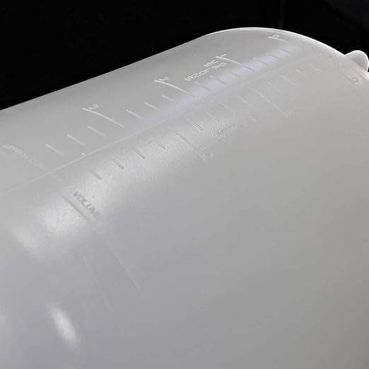 20L (5 Gallons) Round Carboys with Handles,Molded Graduations, Autoclavable PP Material, Heavy Duty Water Can, Lab, Home, Travel Liquid Storage, LVAA002