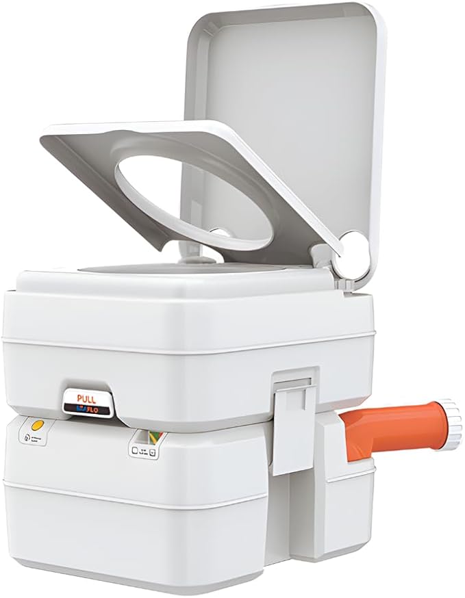 SEAFLO 5.3 Gal Multifunctional Portable Toilet | Large Capacity for Camping, RV, Boats, and More