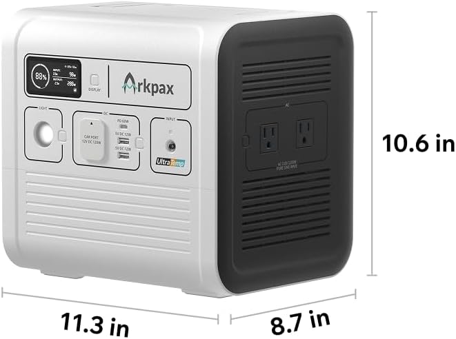 Power Station for Extreme Weather - Titan Solar Generator 1051Wh, 1200W Pure Sine Wave, 3 Fast Charging Solutions, Portable Power Station for Camping, RVs, Travel, Home Backup