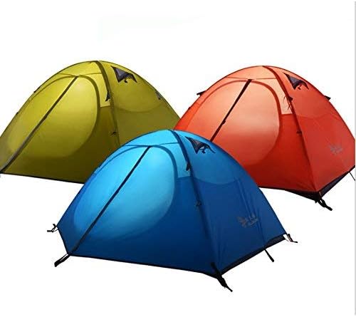 3-4 Season 2 3 Person Lightweight Backpacking Tent Windproof Camping Tent Awning Family Tent Two Doors Double Layer with Aluminum rods for Outdoor Camping Family Beach Hunting Hiking Travel