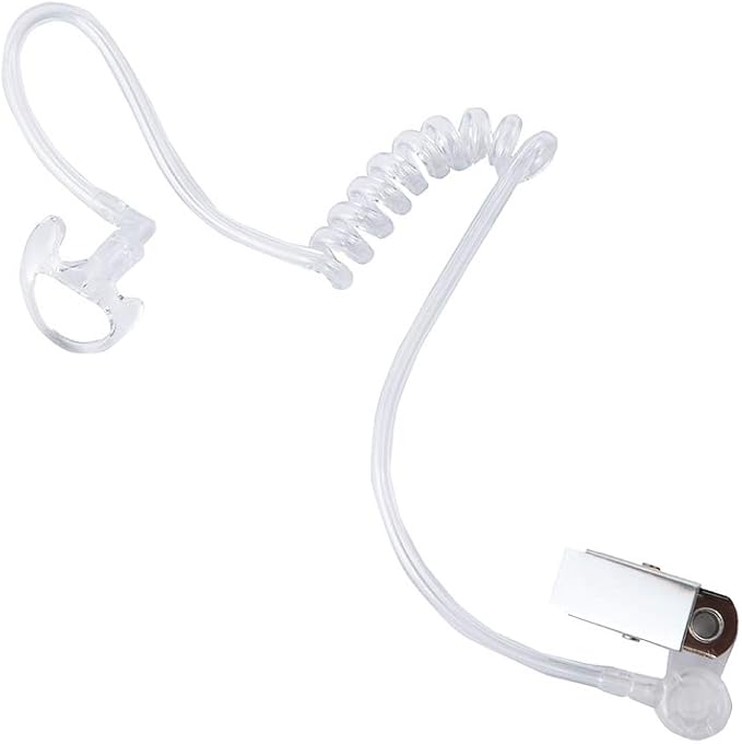Vx-261 Earpiece Headset with Ptt Mic Compatible with Yaesu Vertex Standard VX-230 VX-231 Walkie Talkie 10 Pack Black