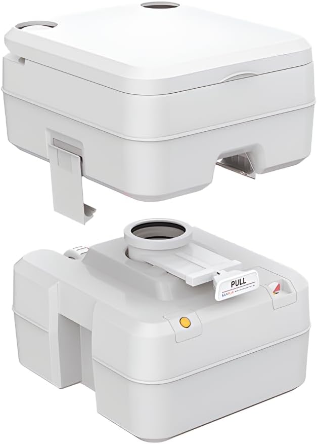 SEAFLO 5.3 Gal Multifunctional Portable Toilet | Large Capacity for Camping, RV, Boats, and More