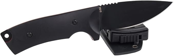 MASALONG Kni220 Survival Straight knife blade vg10 tactical fixed blade knife with sheath For camping hunting army (black)