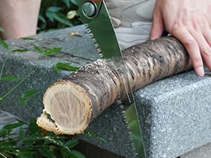 FLORA GUARD 8-Inch Folding Saw, Hand Saw for Tree Trimming, with Triple-Cut Razor Teeth for Wood Cutting, Tree Trimming, Gardening, Professional Camping Survival Tools