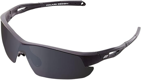 Outdoor Sports Polarized wrap around Cycling Sunglasses for Men & Women TR90 Frame UV Protection for fishing