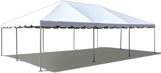 Party Tents DIRECT 20' x 30' Weekender West Coast Frame Style Party Tent | White PVC Top | for Weddings, Graduations, Banquets, and Events