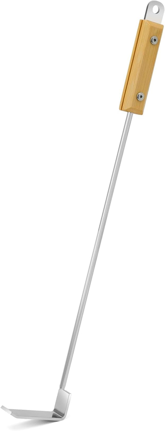 Onlyfire 17'' BBQ Ash Tool Poker, Stainless Steel Charcoal Rake for Kamado and Ceramic Grill Likes Big Green Egg, Kamado Joe, Pit Boss, Louisiana, Grill Dome, Vision Grills, Char-Griller or Pizza Oven