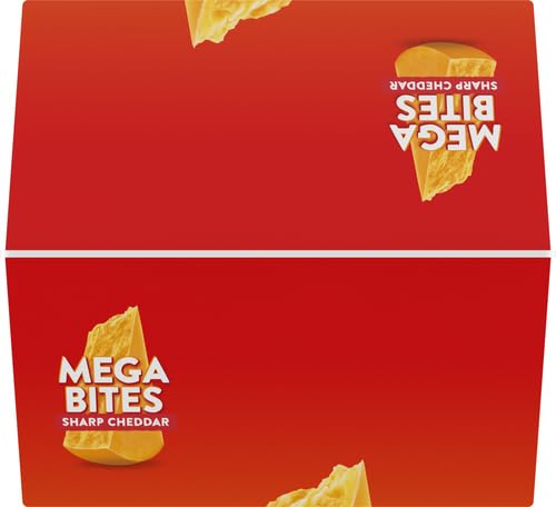 Goldfish Mega Bites, Sharp Cheddar Crackers, 24.3 Oz Carton (Pack of 2)