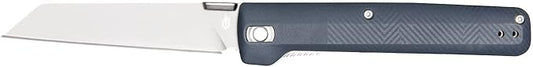 Gerber Gear Pledge Pocket Knife with Pocket Clip - 3.7" Full Panel Plain Edge Blade Folding Knife - EDC Gear and Equipment - Urban Blue