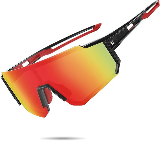 DUCO Polarized Sports Sunglasses for Men Women UV400 Protection Baseball Cycling Running Fishing Sunglasses DC0068