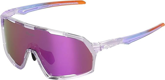 Polarized Sport Safety Sunglasses UV400 Protection & Lightweight Glasses for Men Women, Adjust for Cycling Running