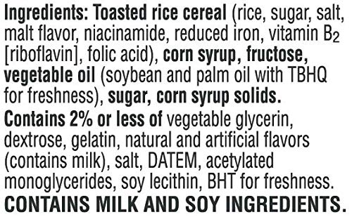 Rice Krispies Treats Crispy Marshmallow Squares, Kids Snacks, Snack Bars, Original (54 Bars) (Pack of 2)