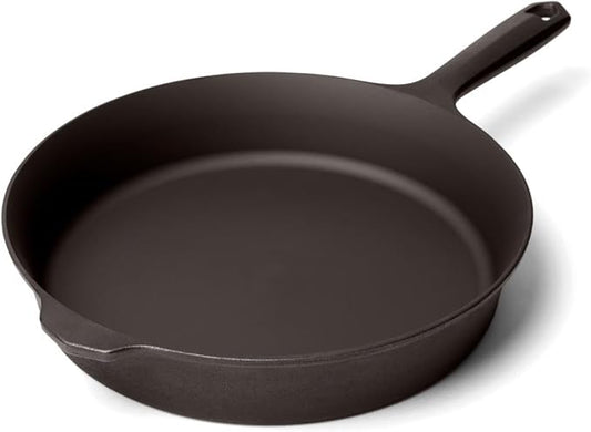 Field Company 10.25 Inch (Medium) Cast Iron Skillet – No.8, Perfect for 2-4 Servings, Lightweight & Smooth, Preseasoned with Organic Oil – Made in USA, Vintage Design