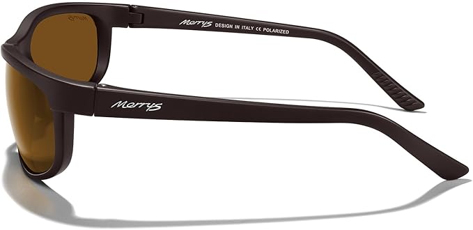 MERRY'S Wrap Around Sport Polarized Sunglasses for Men Women Driving Fishing Cycling Running UV400 Protection S3027