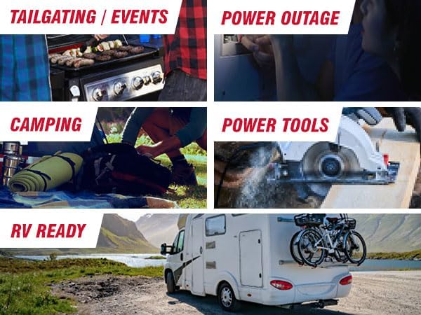 A-iPower Quiet Inverter Generator, 2600W RV Ready, EPA & CARB Compliant CO Sensor, Portable Ultra-Light Weight For Backup Home Use, Tailgating & Camping (SUA2600i)