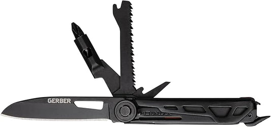 Gerber Gear Armbar Trade 8-in-1 Pocket Knife EDC Multitool with Blade, Pry Bar, and Hammer for Camping, Burnt Orange
