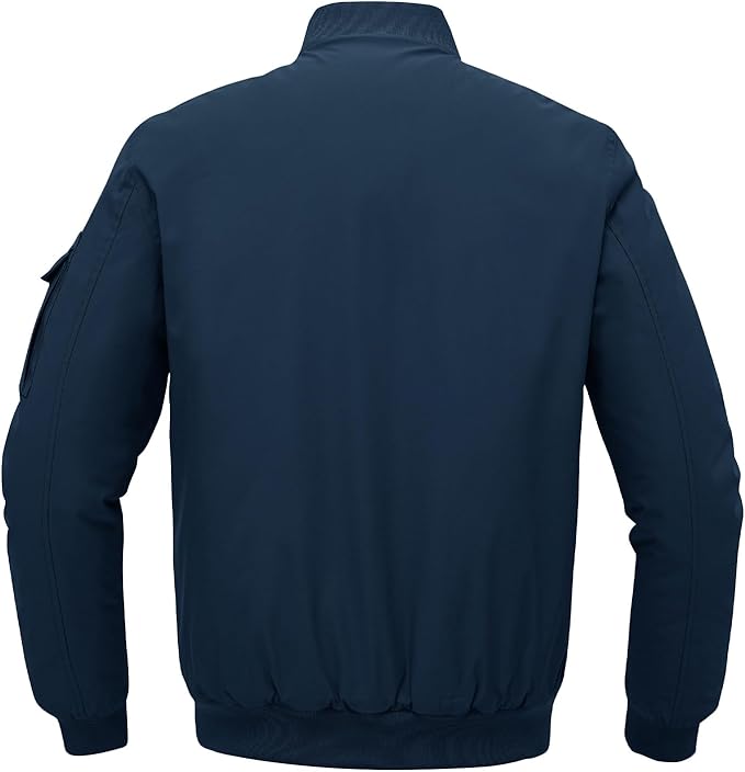 Gopune Men's Windproof Bomber Jacket Warm Water Resistant Windbreaker Winter Outwear Quilted Jackets Coats