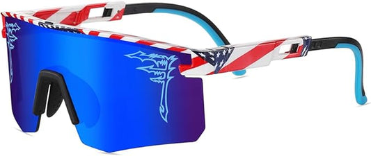 Two Sizes Baseball Sunglasses For Adults and Youth Boys Girls Kids UV400 Men Women Outdoor Sports Sun Glasses