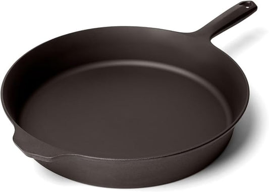 Field Company 11.63 Inch (Large) Cast Iron Skillet – No.10, Perfect for 4-6 Servings, Lightweight & Smooth, Preseasoned with Organic Oil – Made in USA, Vintage Design