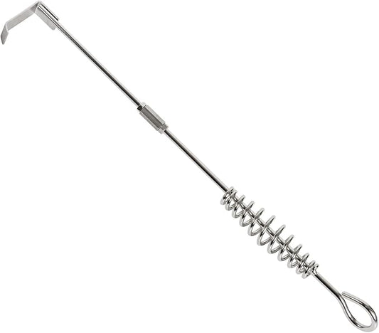 FIRELOOP 20" Stainless Steel Ash Tool Poker for Big Green Egg,Kamado Joe,and Charcoal Grills Durable 304 Stainless Steel,Detachable Handle,Fits Small Large Medium Big Green Egg (20 inches)