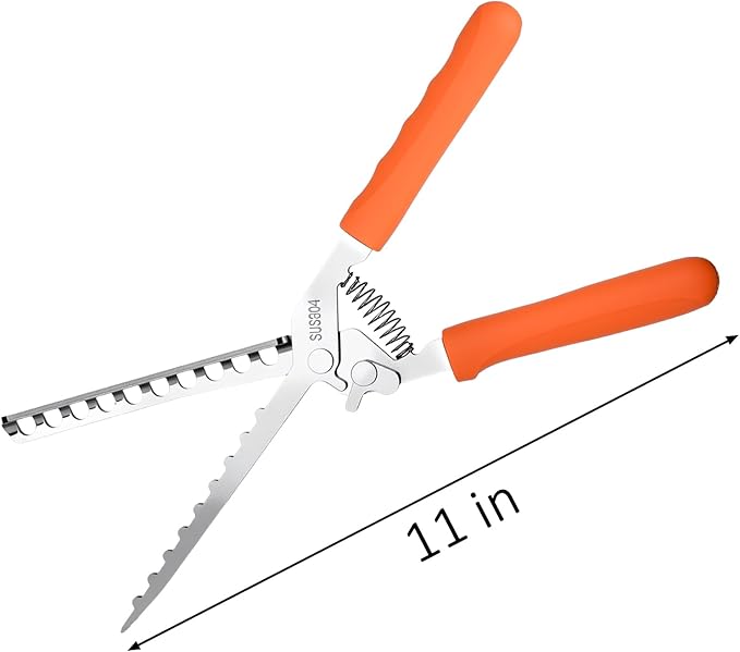 Rib Membrane Remover, Stainless Steel Cooking Accessories, Ergonomic BBQ Accessories, Dishwasher Safe Grilling Accessories, Barbecue Tool Set - Gift for Men (Orange)