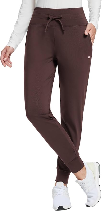 baleaf Women's Fleece Lined Pants Water-Resistant Sweatpants Winter Thermal Ski Hiking Running Joggers