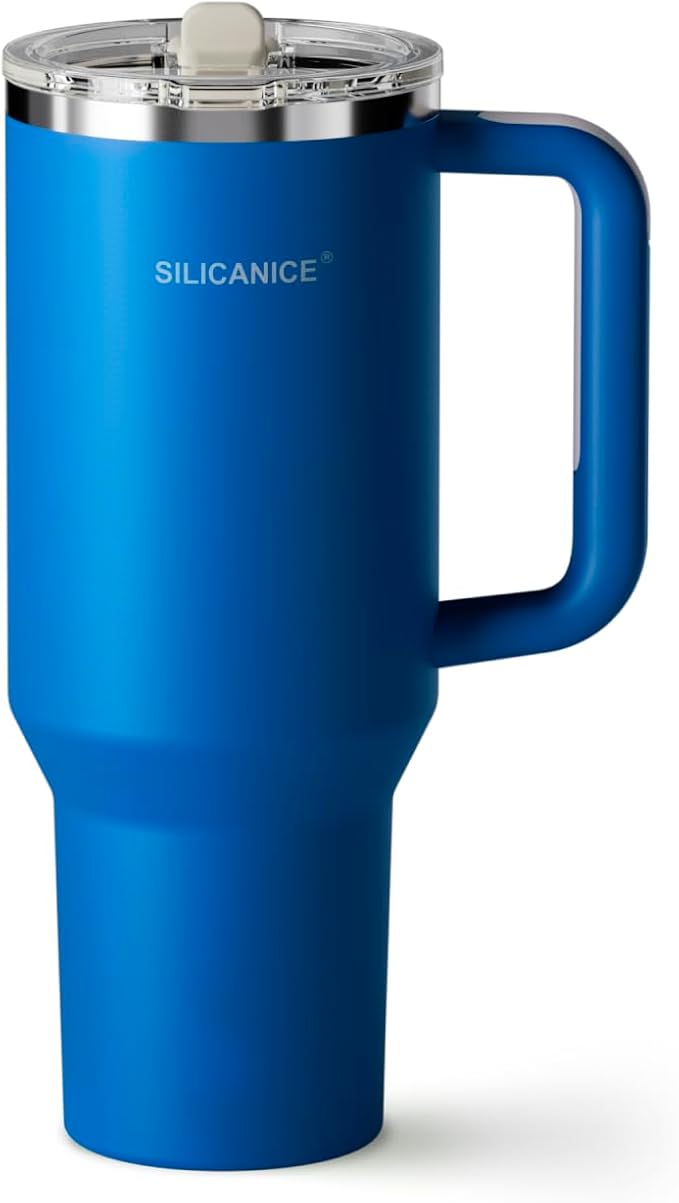 Easy Clean Pro Tumbler - 40 oz Water Bottle with Handle Quick-Disassemble Flip Straw, Leakproof Insulated Stainless Steel, Dishwasher Safe, BPA-Free Gifts for Women & Men