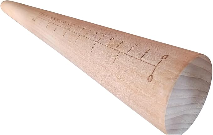"Il Bastone" Beechwood Italian Style Rolling Pin by PastaVirtuoso, For Rolling Out Dough For Pasta, Bread, Baking, and More