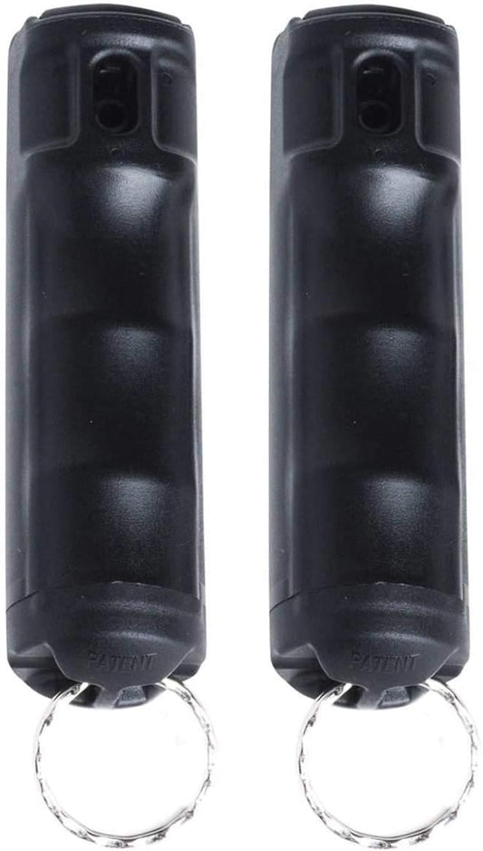 Zarc Vexor Police Strength Pepper Spray, Flip-Top Finger Grip Design for Quick Access, Delivers 20+ Powerful Bursts, Two Pack
