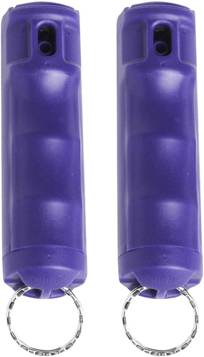 Zarc Vexor Police Strength Pepper Spray, Flip-Top Finger Grip Design for Quick Access, Delivers 20+ Powerful Bursts, Two Pack