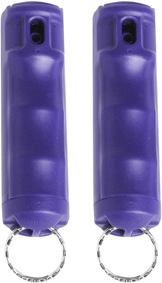 Zarc Vexor Police Strength Pepper Spray, Flip-Top Finger Grip Design for Quick Access, Delivers 20+ Powerful Bursts, Two Pack