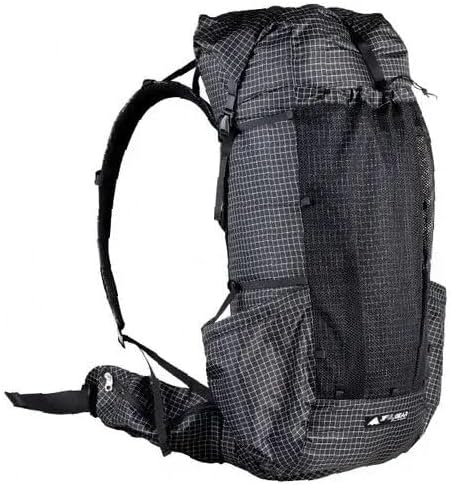 3F UL GEAR QiDian Pro UL 46+10L Backpack Outdoor Climbing Bag Camping Hiking Bags UHMWPE ultralight (Black)