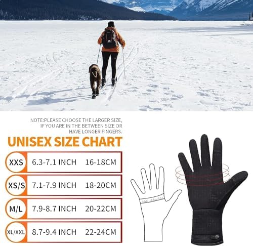 Heated Glove Liners for Men Women, Rechargeable Battery Electric Heated Gloves, Winter Warm Glove Liners for Arthritis Raynaud, Thin Gloves Riding Ski Snowboarding Hiking Cycling