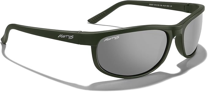 MERRY'S Wrap Around Sport Polarized Sunglasses for Men Women Driving Fishing Cycling Running UV400 Protection S3027