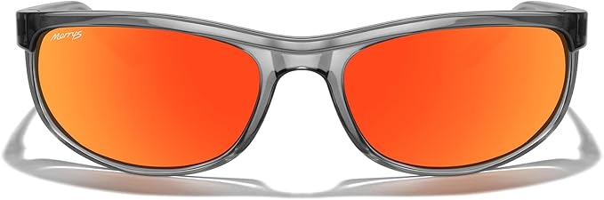 MERRY'S Wrap Around Sport Polarized Sunglasses for Men Women Driving Fishing Cycling Running UV400 Protection S3027