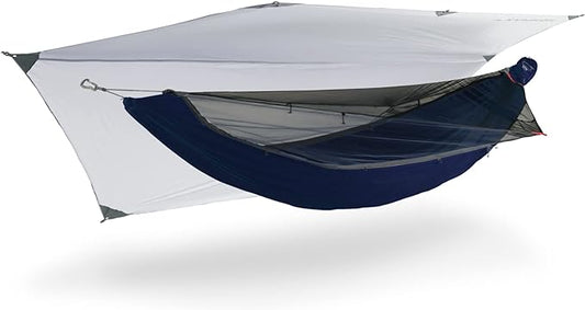 KAMMOK Mantis Hammock, All Seasons, Mosquito Net, Storage Bag, Camping, Outdoor Activities - Midnight Blue