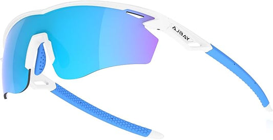 Polarized Sports Sunglasses for Men Women,Wrap Around Sun Glasses for Running Cycling Baseball Fishing Golf Hiking