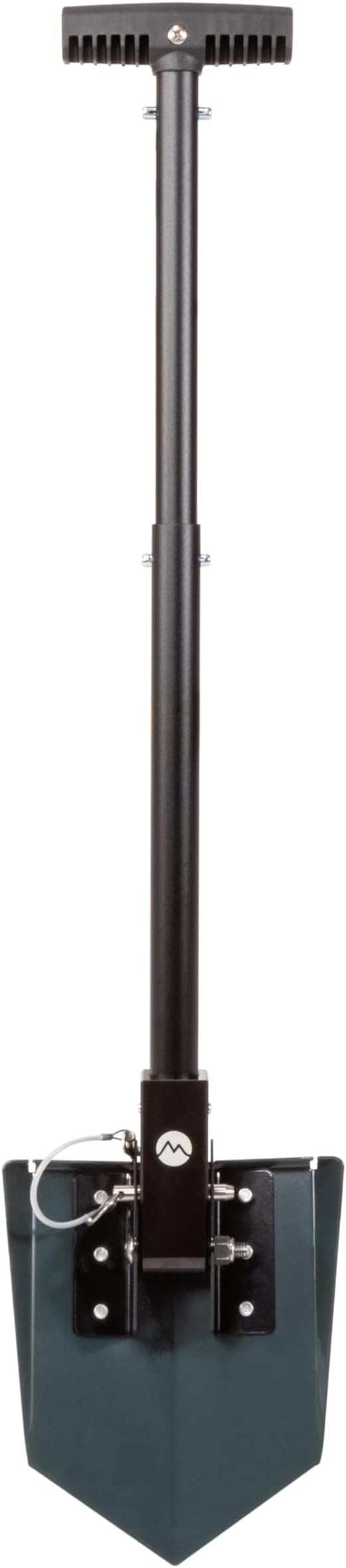 DMOS Delta Shovel - Collapsible Heavy-Duty Steel Folding Shovel for Camping, Overlanding, Survival, Military, Hunting, & Off-Road Use - Agate Grey - Compact