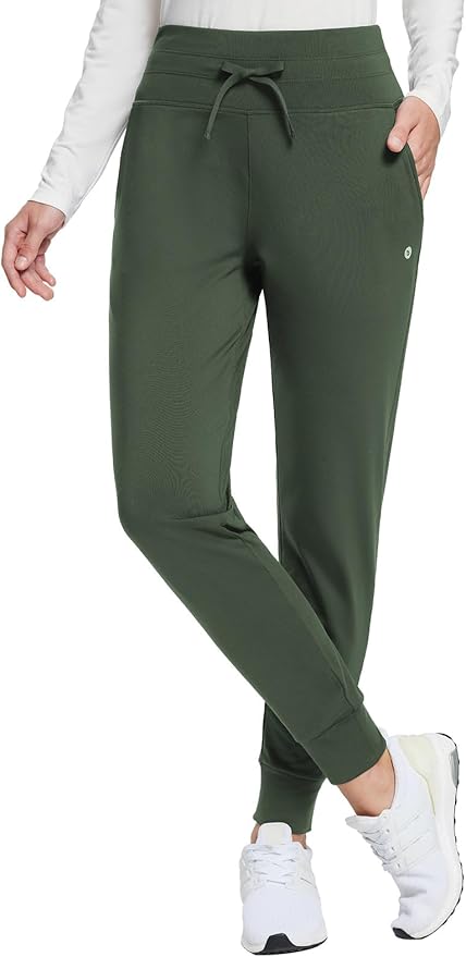 baleaf Women's Fleece Lined Pants Water-Resistant Sweatpants Winter Thermal Ski Hiking Running Joggers
