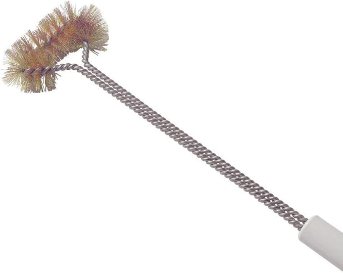 Deep Fryer Basket Cleaning Brush, Brass Bristle, Removes Grime for Diners & Restaurants Deep Fryers, Up to 750F High Heat Resistant Rustproof, High Tensile Fryer Cleaning Brush by FryOilSaver Co. B51C