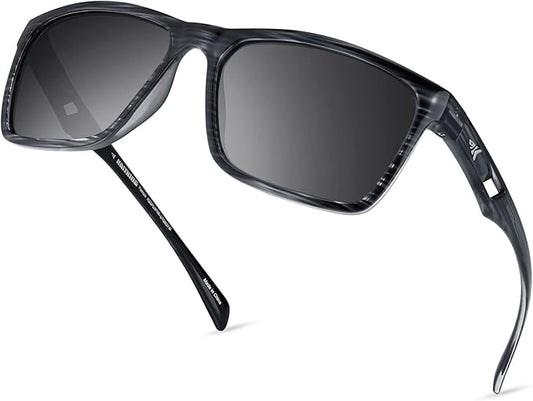 KastKing FlatRock Polarized Sport Sunglasses for Men and Women, Ideal for Driving Fishing Cycling Running, UV Protection