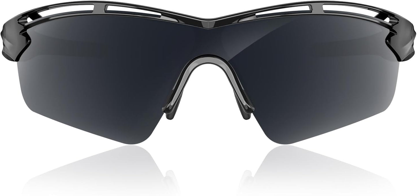 Rosemal Sports Sunglasses Polarized Cycling Sunglasses Running Driving Fishing Hiking for Men Women UV400 TAC TR90
