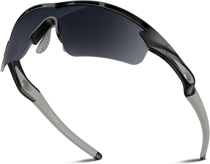 Rosemal Sports Sunglasses Polarized Cycling Sunglasses Running Driving Fishing Hiking for Men Women UV400 TAC TR90
