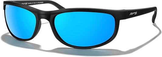 MERRY'S Wrap Around Sport Polarized Sunglasses for Men Women Driving Fishing Cycling Running UV400 Protection S3027