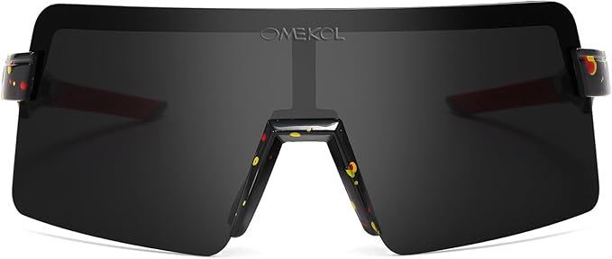 OMEKOL Two Sizes For Adults and Youth Polarized Sunglasses Men Women Outdoor Sport Baseball Glasses UV400 Cycling Eyewear