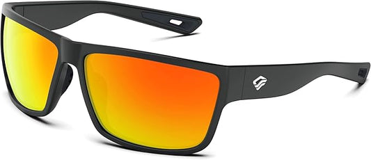 TOREGE Polarized Sports Sunglasses for Men and Women Cycling Running Golf Fishing Sunglasses TR26