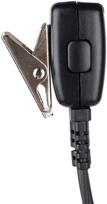 Xpr3500e Earpiece Headset with Mic PTT Compatible with Motorola Xpr3300e Xpr3500 Walkie Talkie 5 Pack 2 Way Radio G Shape Black